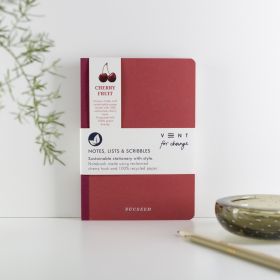 Recycled SUCSEED A5 Notebook - Cherry Husk